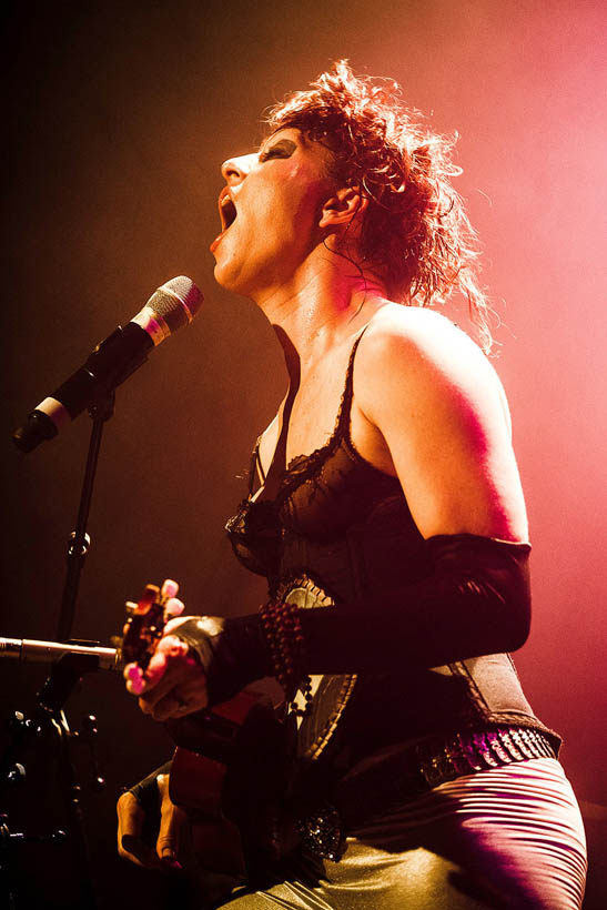 Amanda Palmer live in de Orangerie in de Botanique in Brussel, België op 2 november 2013