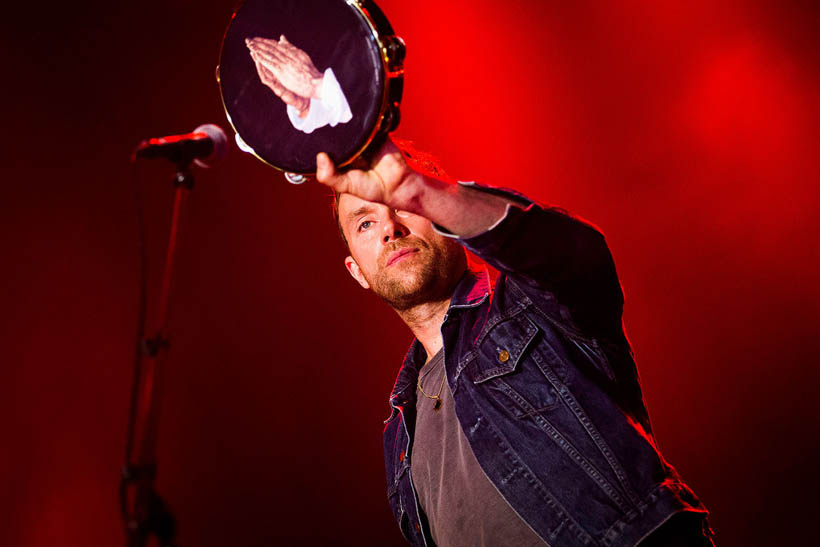Damon Albarn live op Rock Werchter Festival in België op 3 juli 2014