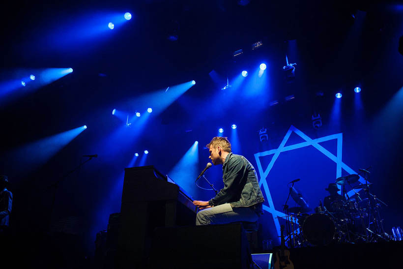 Damon Albarn live op Rock Werchter Festival in België op 3 juli 2014