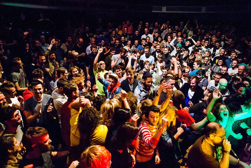 Dan Deacon live in de Rotonde in de Botanique in Brussel, België op 24 september 2012