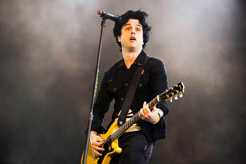 Green Day live op Rock Werchter Festival in België op 4 juli 2013