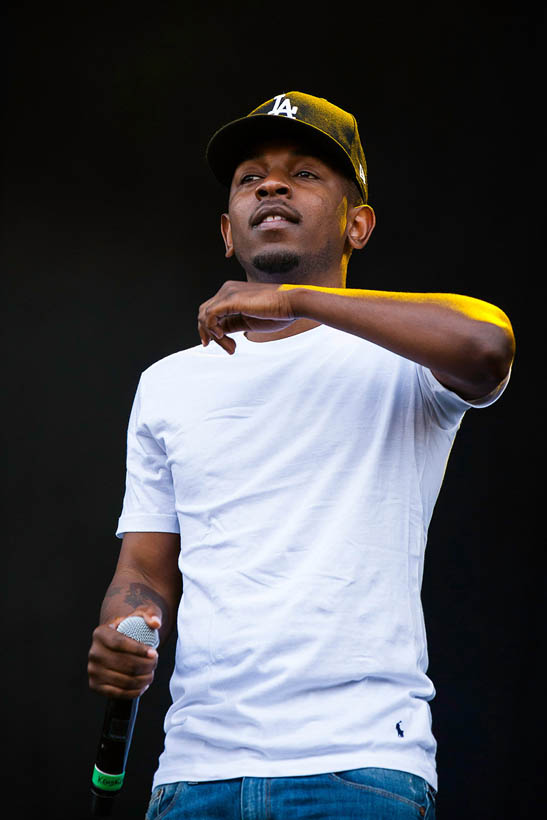 Kendrick Lamar live at Rock Werchter Festival in Belgium on 6 July 2013