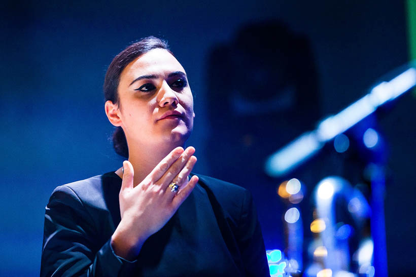 Nadine Shah live op Eurosonic Noorderslag in Groningen, Nederland op 18 januari 2014