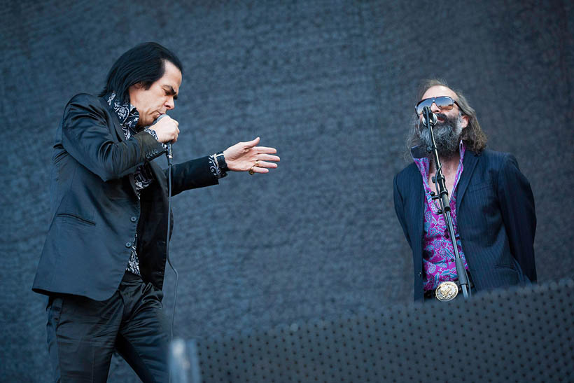 Nick Cave & The Bad Seeds live op Rock Werchter Festival in België op 6 juli 2013