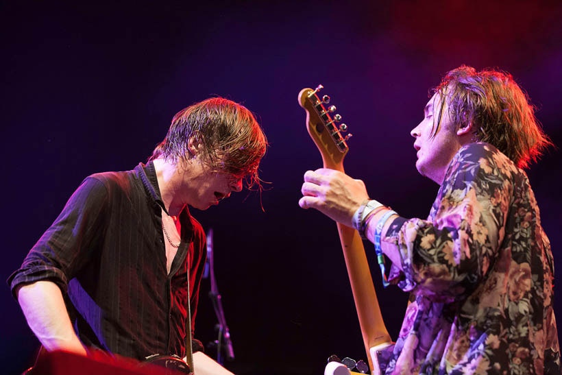 Palma Violets live op Rock Werchter Festival in België op 4 juli 2013