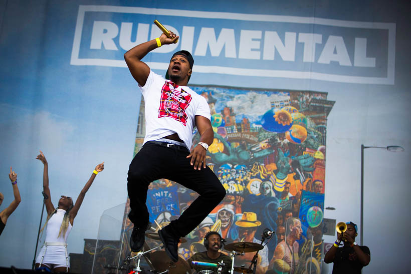 Rudimental live op Rock Werchter Festival in België op 6 juli 2014