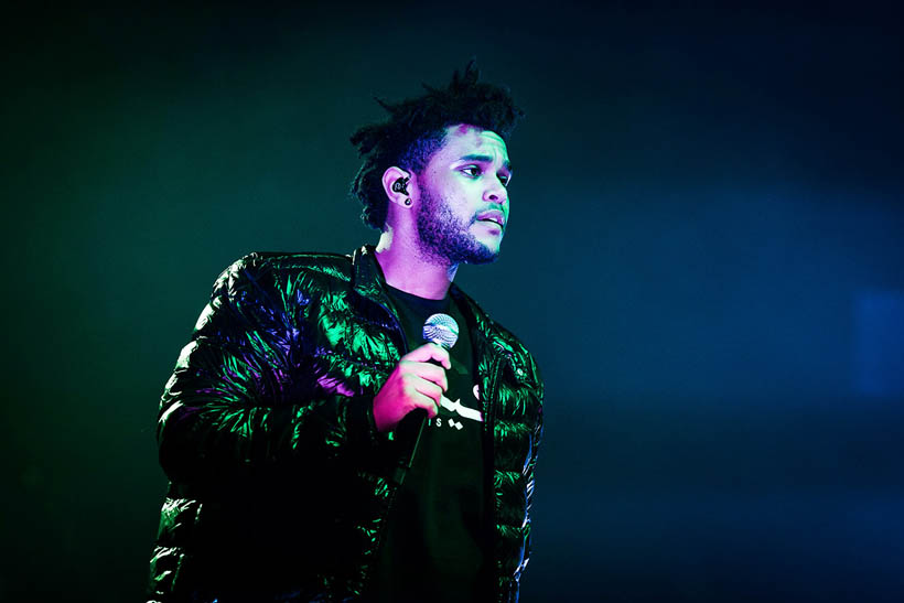 The Weeknd live in het Koninklijk Circus in Brussel, België op 14 maart 2013