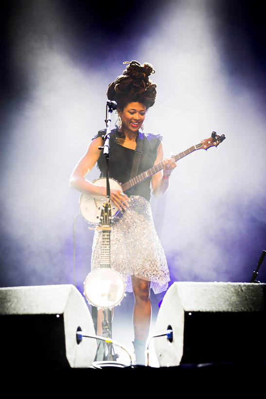 Valerie June live op Rock Werchter Festival in België op 3 juli 2014
