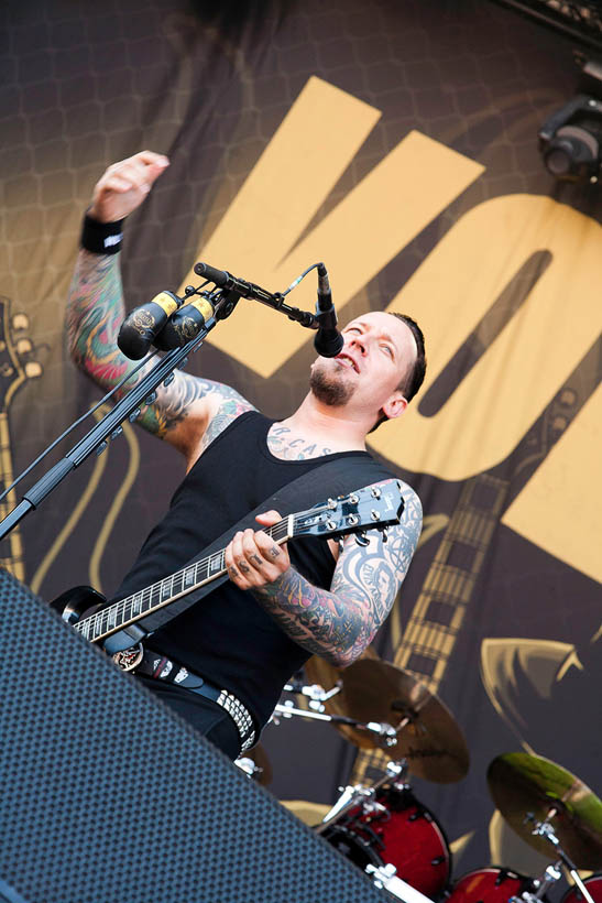 Volbeat liveop Rock-A-Field in Roeser, Luxemburg on 26 juni 2011